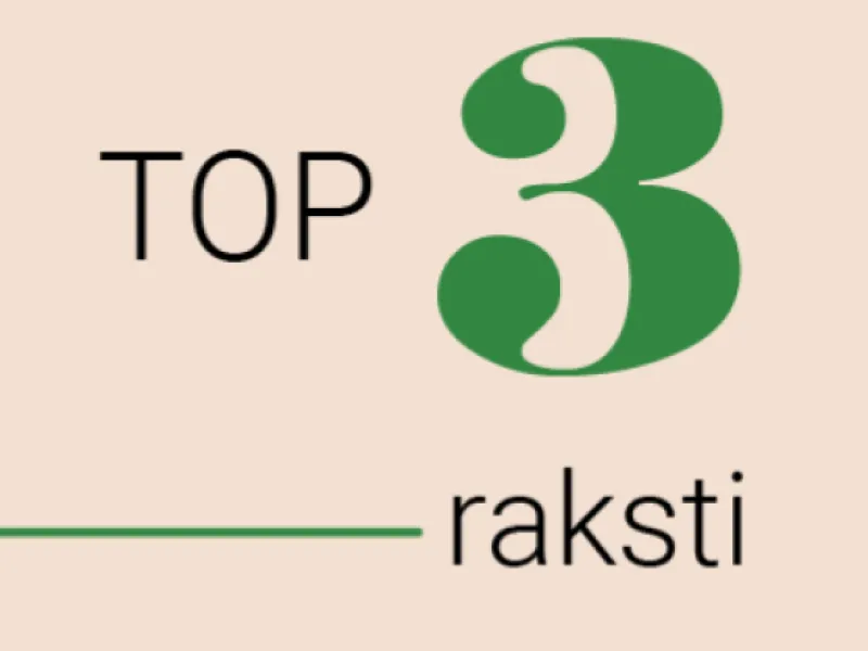 TOP 3: Patvaļīga būvniecība, bezalgas atvaļinājums un vārda brīvība sociālajos tīklos
