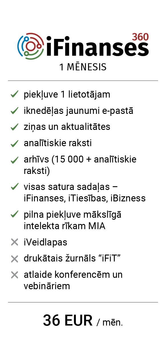 iFinanses 360 - 1 mēnesis